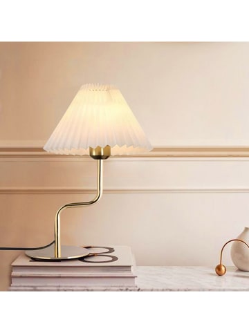Opviq Tischleuchte in Creme/ Gold - (H)34 x Ø 22 cm