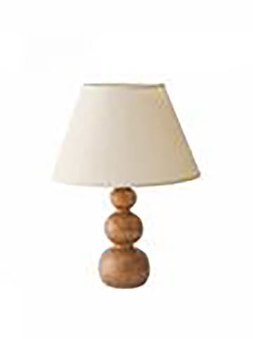 Opviq Tafellamp crème/lichtbruin - (H)32 x Ø 22 cm