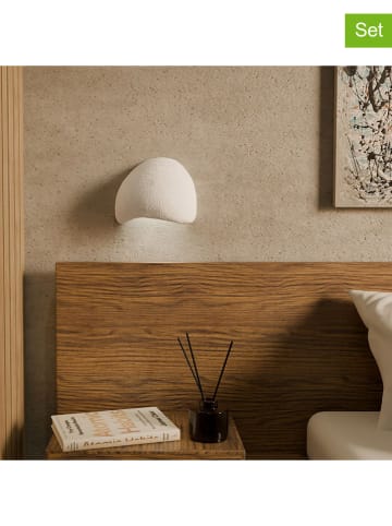 Opviq 2-delige set: wandlampen wit - (B)26 x (H)23 cm