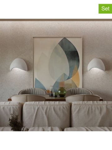 Opviq Lampy ścienne (2 szt.) w kolorze białym - 35 x 24 cm