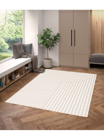 bobochic Kurzflor-Teppich "Annie" in Beige