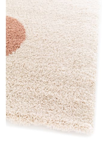 bobochic Hochflor-Teppich "Adeline" in Gelb/ Rosa/ Creme