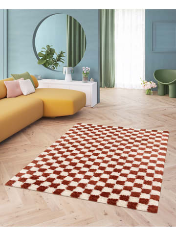 bobochic Hochflor-Teppich "Damien" in Orange