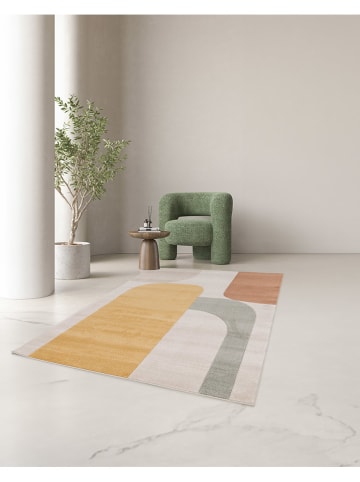 bobochic Kurzflor-Teppich "Robin" in Beige/ Creme