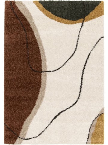 bobochic Hochflor-Teppich "Lalou" in Braun