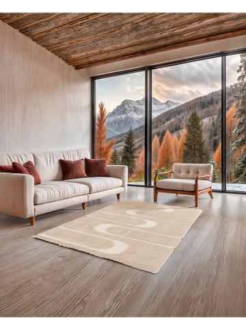 bobochic Hochflor-Teppich "Caleb" in Beige