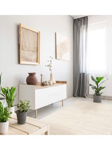 bobochic Hochflor-Teppich "Caleb" in Creme