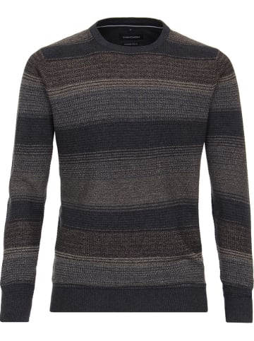 CASAMODA Trui donkerblauw/bruin