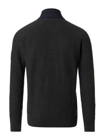 CASAMODA Sweatjacke in Schwarz/ Khaki