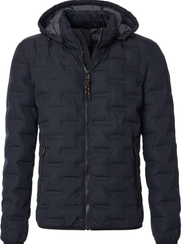 CASAMODA Doorgestikte jas donkerblauw