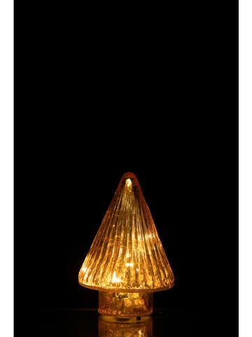J Line LED-Dekoobjekt "Weihnachtsbaum" in Rosa - (H)12,5 x Ø 9 cm