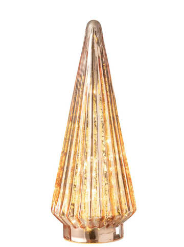 J Line LED-Dekoobjekt "Weihnachtsbaum" in Rosa - (H)33 x Ø 11,5 cm