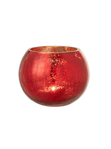 J Line Windlicht in Rot - (H)12 x Ø 15 cm
