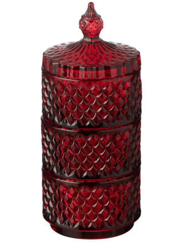 J Line Voorraadpot rood - (H)20 x Ø 8,5 cm