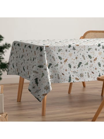 GAMUSI Obrus "Elfie" w kolorze biało-zielono-złotym