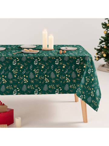 GAMUSI Tafellaken "Golden" groen/goudkleurig