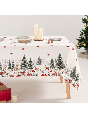 GAMUSI Obrus "Roven" w kolorze biało-zielono-czerwonym