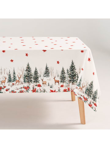 GAMUSI Obrus "Roven" w kolorze biało-zielono-czerwonym