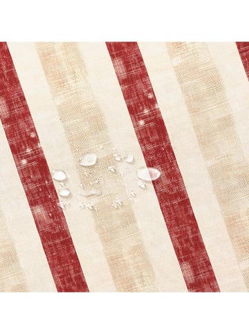 GAMUSI Tischdecke "Striva" in Creme/ Beige/ Rot