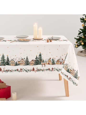 GAMUSI Obrus "Winset" w kolorze biało-zielono-czerwonym