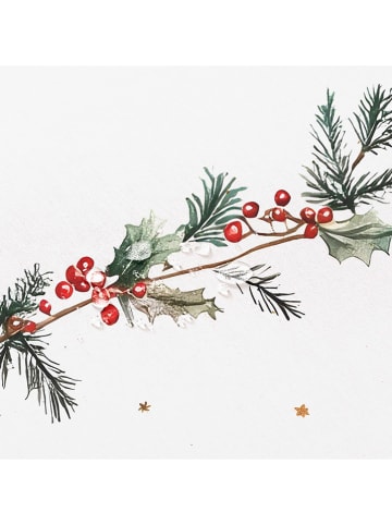 GAMUSI Obrus "Winset" w kolorze biało-zielono-czerwonym