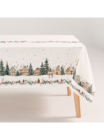GAMUSI Tischdecke "Winset" in Weiß/ Grün/ Rot