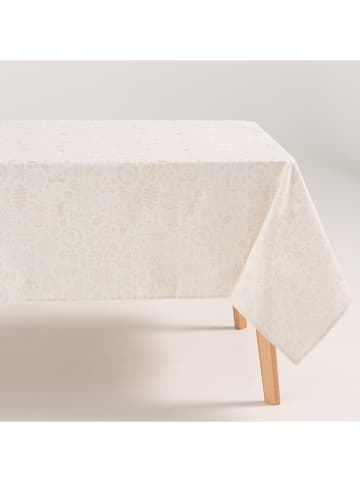 GAMUSI Tischdecke "Candy" in Creme/ Gold