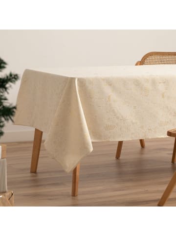 GAMUSI Tischdecke "Christmas Candy" in Creme/ Gold