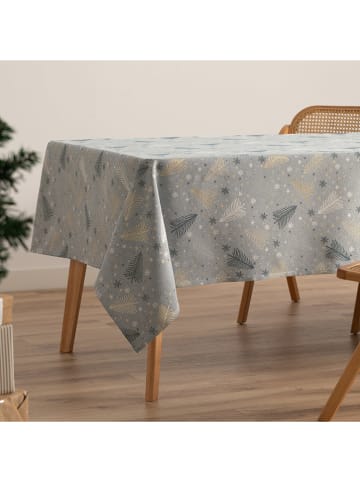 GAMUSI Tischdecke "Christree" in Blau/ Gold