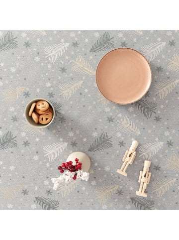 GAMUSI Tischdecke "Christree" in Blau/ Gold