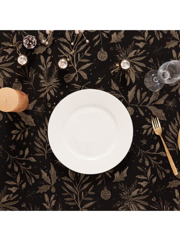 GAMUSI Tischdecke "Flenor" in Schwarz/ Gold