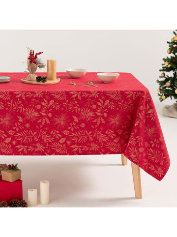 GAMUSI Obrus w kolorze czerwono-złotym