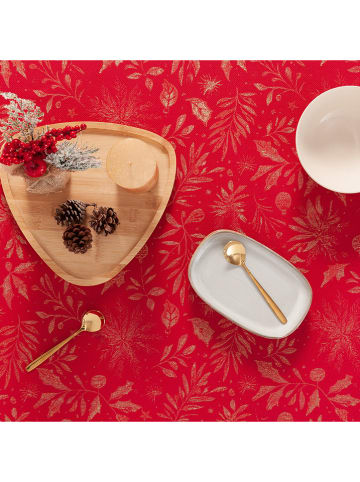 GAMUSI Tischdecke in Rot/ Gold