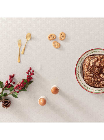 GAMUSI Obrus "Merry Christmas" w kolorze jasnoszaro-srebrnym