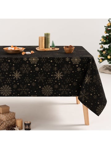 GAMUSI Tischdecke "Sparkle" in Schwarz/ Gold