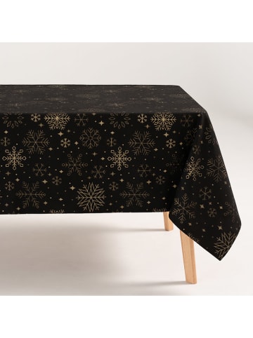 GAMUSI Tischdecke "Sparkle" in Schwarz/ Gold