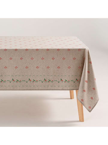 GAMUSI Tischdecke "Aurel" in Creme/ Rot