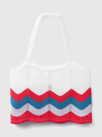 Benetton Top in Weiß/ Bunt