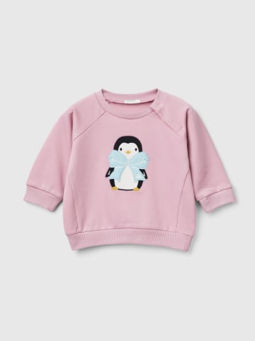 Benetton Sweatshirt lichtroze