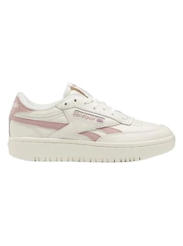 Reebok Skórzane sneakersy "Club C Double" w kolorze biało-jasnoróżowym