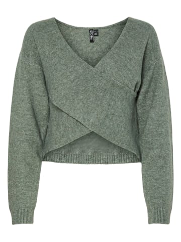 Pieces Sweter w kolorze zielonym