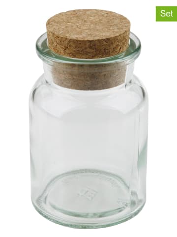 Dr. Oetker 6er-Set: Aufbewahrungsgläser in Transparent - 170 ml