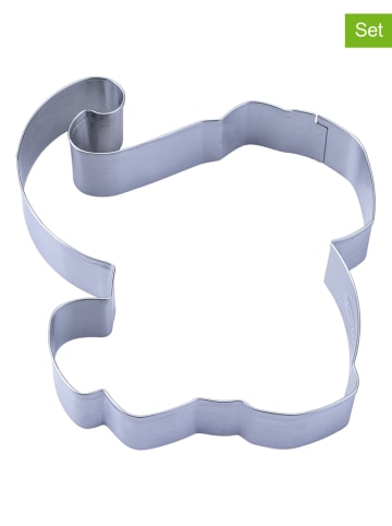 Dr. Oetker 2er-Set: Edelstahl-Ausstecher "Elefant" - (B)12 x (H)2,5 x (T)11 cm