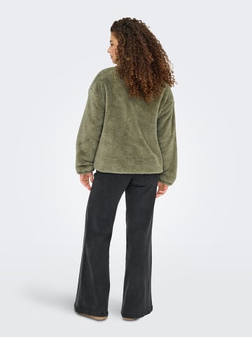 ONLY Fleecejacke in Khaki