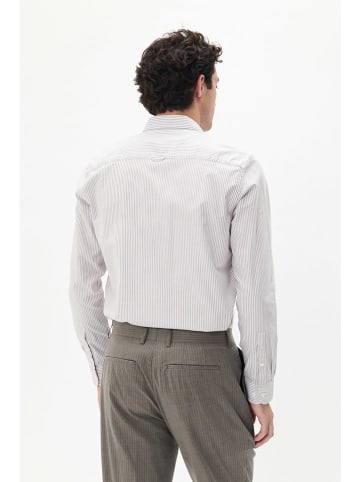 Matinique Hemd in Weiß/ Grau