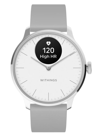 WITHINGS Smartwatch "ScanWatch Light" w kolorze srebrno-szarym