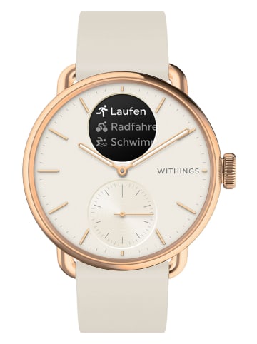 WITHINGS Smartwatch "ScanWatch 2" w kolorze złoto-białym