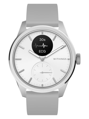 WITHINGS Smartwatch "ScanWatch 2" w kolorze srebrno-szarym