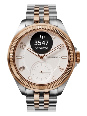 WITHINGS Smartwatch "Brilliant" w kolorze złoto-srebrnym