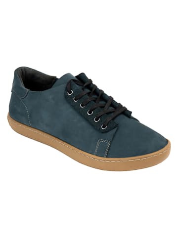 Comfortfusse Leder-Sneakers in Dunkelblau